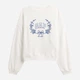 Свитшот на флисе женский GAP 321187600 L Молочный (1162004387) - изображение 5