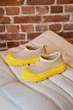 Жіночі уггі Сліппер Тасман Ультра Міні Прорезинені Ugg Tasman Hybrid Weather Beige/Yellow (41, бежевий) - изображение 2