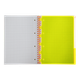 Книга канц. на спір. А4 120арк. # офс. BUROMAX NEON, пласт.обкл. з розділ. та перфорацією, помаранчева /BM.24349911-11/ - изображение 4