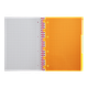 Книга канц. на спір. А4 120арк. # офс. BUROMAX NEON, пласт.обкл. з розділ. та перфорацією, рожева /BM.24349911-10/ - изображение 2