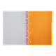 Книга канц. на спір. А4 120арк. # офс. BUROMAX NEON, пласт.обкл. з розділ. та перфорацією, рожева /BM.24349911-10/ - изображение 8