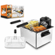 Фритюрница из нержавеющей стали 5 л, 2100 Вт + 3 корзины, LumaBella LB-60004 - изображение 7