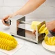 Ручная машинка для нарезки картофеля спираллю 25,5х14х12см Серебристая - изображение 1