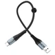 Дата кабель HOCO X38 Cool Type-C (0.25m) (Чорний) (107084) - зображення 2