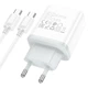 Мережевий зарядний пристрій з кабелем HOCO C104A Stage single port PD20W charger set (Type-C to Type-C) (EU) White - зображення 5