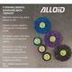 Круг зачистной Alloid "коралл", с держателем для дрели, 100мм, синий (SD-100223) - изображение 8