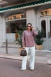 Свитер женский базовый пудрового цвета 39420 One Size - изображение 1