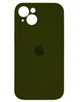 Чохол силіконовий Full Silicone Case for iPhone 15 Army Green (з захистом камери) - изображение 3