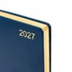 Ежедневник Leo Planner "City" 2027 A5 184 листа с/т синий с золотым срезом + резинка-петля (252752) - изображение 3