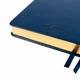 Ежедневник Leo Planner "City" 2027 A5 184 листа с/т синий с золотым срезом + резинка-петля (252752) - изображение 5