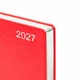 Щоденник Leo Planner City 2027 А5 184 аркушів срб/т червоний із срібним зрізом + гумка-петелька (252751) - зображення 3