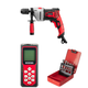 Набор для монтажа INTERTOOL: дрель WT-0119 + зенковки SD-5006 + дальномер MT-3056 - изображение 1