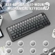 Клавиатура беспроводная ATTACK SHARK X66 Strawberry RGB USB/Bluetooth/Wireless Moonlit Night (X66MN_AS) - изображение 4