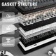 Клавиатура беспроводная ATTACK SHARK X66 Strawberry RGB USB/Bluetooth/Wireless Moonlit Night (X66MN_AS) - изображение 10