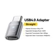 Переходник Essager USB Type-C M/F LED (8K 240W 40Gbps USB 4.0) Aluminium Straight (48997) - изображение 2
