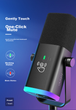 Мікрофон FIFINE AM8 USB настільний з RGB-підсвіткою, шумозаглушення, чорний - зображення 8