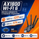 Wi-Fi адаптер 2.4/5 ГГц сетевая карта беспроводной Wi Fi адаптер сетевой модуль USB 3.0 двухдиапазонный WiFi ресивер 2.4G/5G Kayfovo WA-AX-1800M-2 - изображение 2