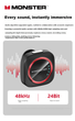 Микрофон MONSTER M1 петличный беспроводной для стриминга/видеоблогов, Type-C, шумоподавление, белый - изображение 9