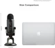 Конденсаторный USB-микрофон Logitech Yeti профессионального класса для караоке, записи, работы на компьютере, игр, прямых трансляций. - изображение 9