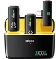 Микрофон Aigo S16 беспроводной с зажимом двойной, для интервью/стриминга, для Apple/Android - изображение 2