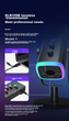 Мікрофон FIFINE AM8 USB настільний з RGB-підсвіткою, шумозаглушення, чорний - зображення 9