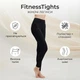 Леггинсы с высокой талией FitnessTights, черные, размер S-M - изображение 1