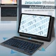 Чохол-клавіатура Wineecy чорний для Samsung Galaxy Tab S6 Lite 10.4 (2020/2022) SM-P610/P613/P615/P619 розкладка QWERTZ бездротова магнітна з підсвіткою - зображення 3