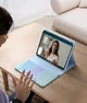 Чехол-клавиатура Vobafe светло-голубой раскладка QWERTZ с RGB подсветкой и слотом для стилуса с магнитной съемной клавиатурой для iPad Pro 11 / Air 11 / 10.9 - изображение 8