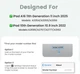 Чехол-клавиатура OYEEICE для iPad A16 11-го поколения (2025) и iPad 10-го поколения (2022) черный с подсветкой держателем для стилуса QWERTY - изображение 2