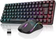 Игровой набор (клавиатура и мышь) RedThunder K84 черный беспроводной 2.4 ГГц 75% TKL (85 клавиш) раскладка QWERTZ - изображение 1