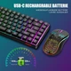Игровой набор (клавиатура и мышь) RedThunder K84 черный беспроводной 2.4 ГГц 75% TKL (85 клавиш) раскладка QWERTZ - изображение 5
