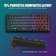 Игровой набор (клавиатура и мышь) RedThunder K84 черный беспроводной 2.4 ГГц 75% TKL (85 клавиш) раскладка QWERTZ - изображение 6