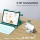 Чохол-клавіатура BLUTLOTUS Бірюзовий (Teal) для iPad 11-го покоління 2025 (A3354/A3355/A3356) розкладка QWERTZ підсвітка фоліо з відокремлюваною клавіатурою та тримачем для олівця - зображення 8