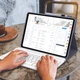 Клавиатура-чехол IVEOPPE для Lenovo Tab M10 Plus 3rd Gen 10.61" 2022 (TB-125FU/TB-128XU) Lenovo Xiaoxin Pad 2022 10.6" Lenovo K10 Pro Moto Tab G62 Violet Grey с раскладкой QWERTY и держателем для стилуса - изображение 8
