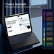 Чехол-клавиатура MoKo черный для iPad Pro 13" (2024/2025) модели A3360 A3361 A3362 с отделяемой беспроводной клавиатурой мультитач-тачпадом и подсветкой QWERTY - изображение 4