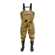 Водонепроницаемые брюки SHENGLI Water Fork Pants, полукомбинезонные кожаные брюки для рыбалки, утолщенные, плотностью 90 ден, с защитой коленей, желтые, размер 43, 1 пара BWP90Y - изображение 4