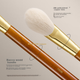 Кисть для макияжа Langyan, кисть для румян Chimo CM160 с угловой формой языка, шерстяная кисть для частичной фиксации макияжа, рассыпчатая пудра. Одиночная упаковка. - изображение 7