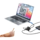 USB2.0-хаб SAMZHE з 4 портами, док-станцією розширення, розгалужувачем для ноутбуків та настільних комп'ютерів, багатопортовим конвертером з портом живлення, 1,5 метра, HB20-3 чорний - зображення 2