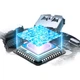 USB2.0-хаб SAMZHE з 4 портами, док-станцією розширення, розгалужувачем для ноутбуків та настільних комп'ютерів, багатопортовим конвертером з портом живлення, 1,5 метра, HB20-3 чорний - зображення 3