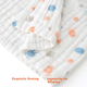 Банное полотенце Babyprints, марля для новорожденных, впитывающее полотенце для младенцев, дышащее одеяло-пеленка для детей, шестислойное. - изображение 7
