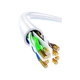 Патч-корд Biaze WX8 Cat 6 UTP 1 Гбіт/с 20 м Білий - зображення 2