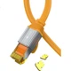 Патч-корд Choseal QS567C Cat 6a 10 Гбіт/с екранований мідний 5 м Жовтогарячий (QS567CT5) - зображення 2