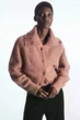 Кардиган жіночий COS spread-collar textured alpaca cardigan 1203300002 XS Рожевий - изображение 3