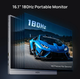 Монитор портативный Дополнительный экран ARZOPA 16.1″ 2K 180Hz с чехлом Монитор внешний - изображение 3