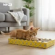 Happet Картонная когтеточка "RAFIKI"+Кошачья мята, 48x22x5см (DK06) - изображение 4