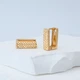 Сережки з медичного золота 18К Санса - Xuping, 15х5 мм, 3.2 г, арт. 59831 - зображення 1