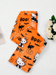Штаны плюшевые пижамные оранжевого цвета Hello Kitty Helloween, теплые домашние штаны Хеллоу Китти Хеллоуин, S-M - изображение 8