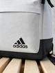 Рюкзак Adidas белый с фирменными полосками, городской, спортивный, с карманами на молнии - изображение 7