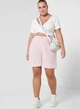 Шорты женские Missguided Curve Tailored Longline светло-розовый полиэстер удлиненный фасон высокая талия классический крой размер UK 10 / EU 38 - изображение 4