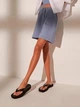Шорты женские Missguided rs110039b81 голубые утепленные свободного кроя oversize с эластичным поясом и шнурком размер UK 10 / EU 38 / US 6 - изображение 1